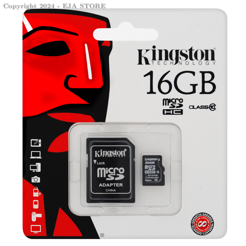 MICRO SD CARD KINGSTON TECHNOLOGY 16GB